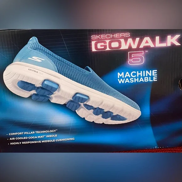 WOMENS….SKECHERS GO WALK ULTRA PILLARS ATHLETIC SHOES - Picture 14 of 15